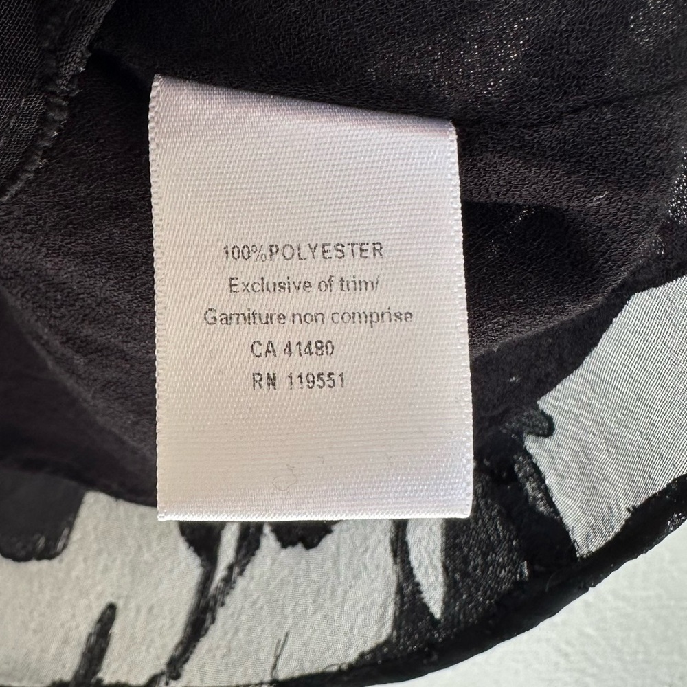 GENTLE FAWN Black Sheer Floral Pattern Overlay Camisole Small - Picture 8 of 8